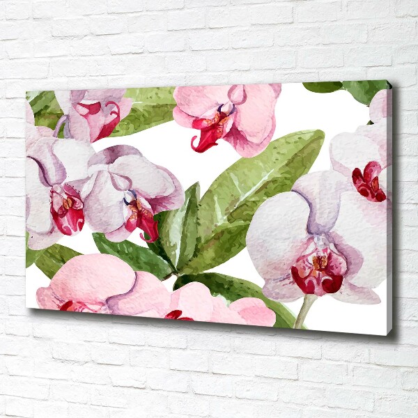 Canvas schilderij Roze orchideeën