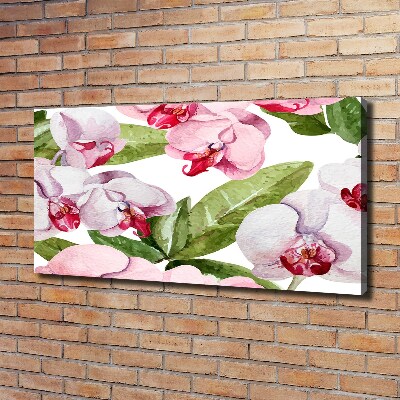Canvas schilderij Roze orchideeën