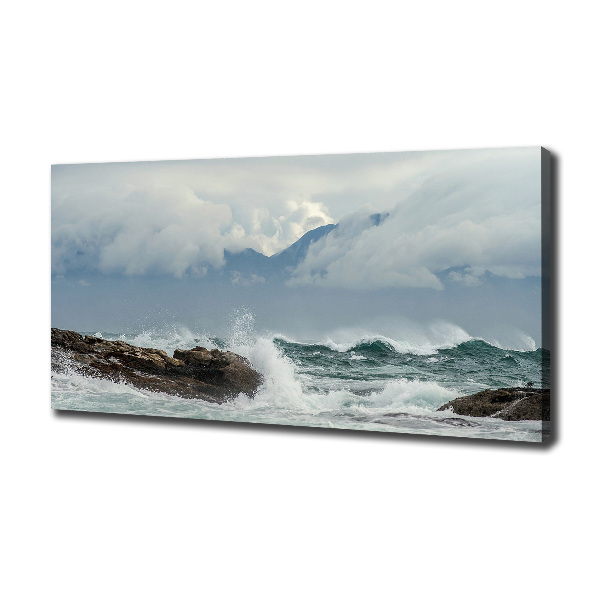 Foto canvas Ruwe zee