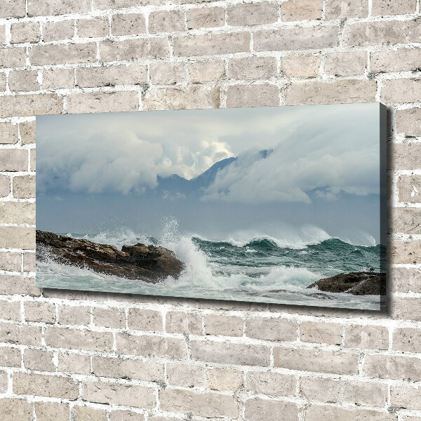 Foto canvas Ruwe zee