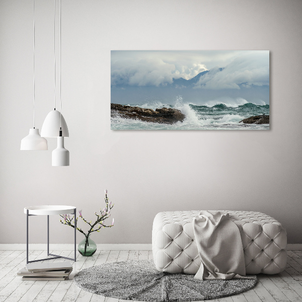Foto canvas Ruwe zee