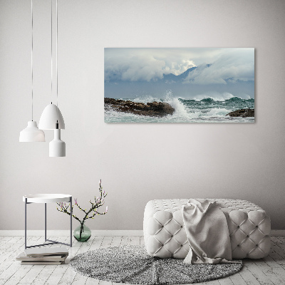 Foto canvas Ruwe zee