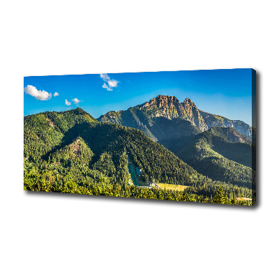 Foto canvas Panorama van het Tatragebergte