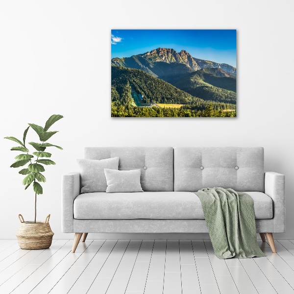 Foto canvas Panorama van het Tatragebergte