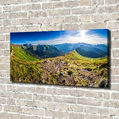 Foto op canvas Bergpanorama