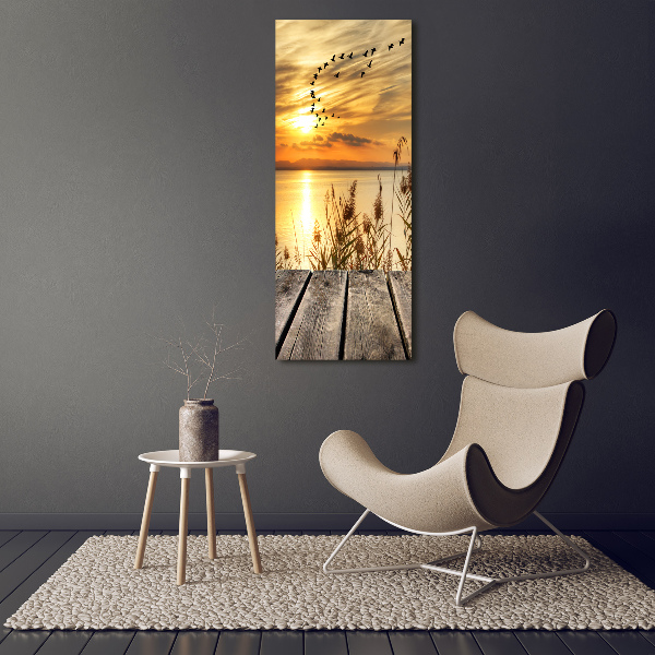 Verticale foto op canvas Zonsondergang
