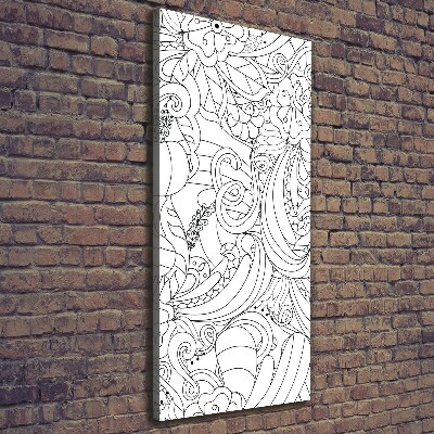Foto obraz na płótnie pionowy Tło Zentangle