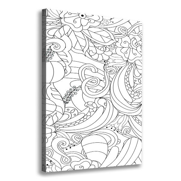 Foto obraz na płótnie pionowy Tło Zentangle