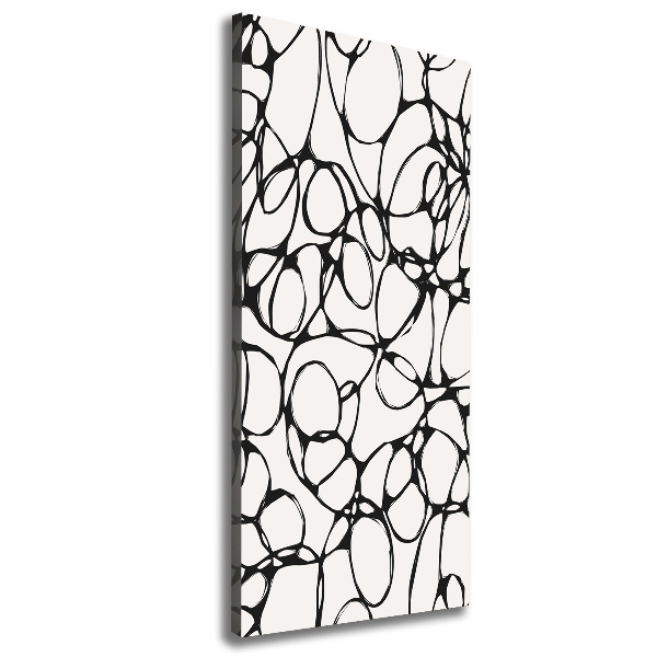 Verticale canvasfoto Chaotische cirkels