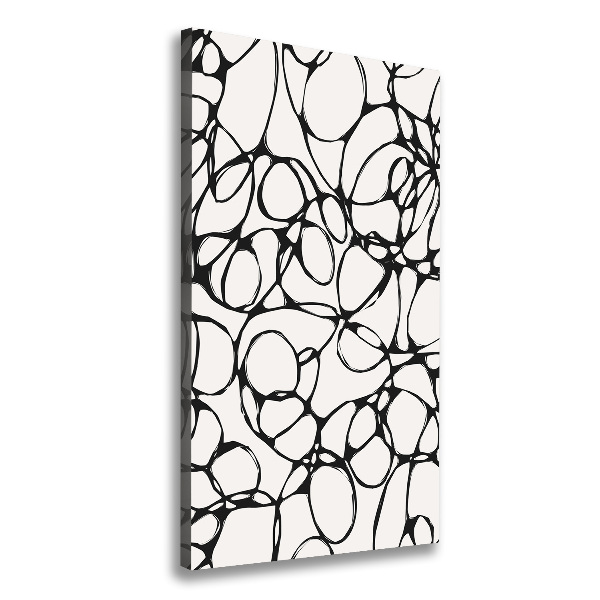 Verticale canvasfoto Chaotische cirkels