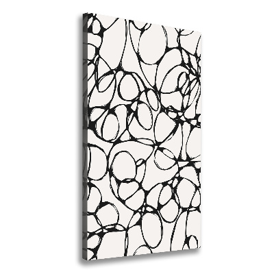 Verticale canvasfoto Chaotische cirkels