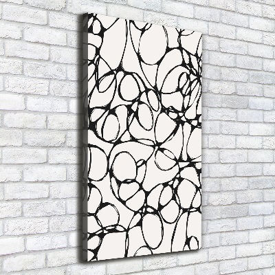 Verticale canvasfoto Chaotische cirkels