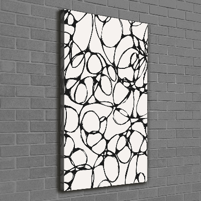 Verticale canvasfoto Chaotische cirkels