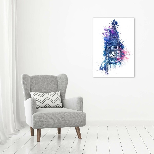 Verticale foto op canvas Kleurrijke Big Ben