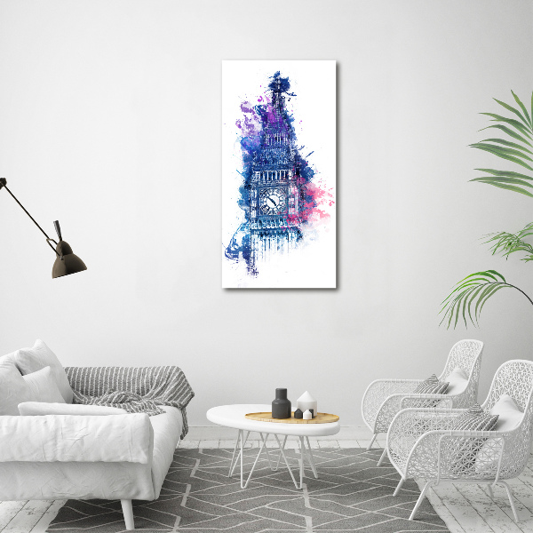 Verticale foto op canvas Kleurrijke Big Ben