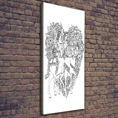 Foto obraz na płótnie pionowy Kobieta i mężczyzna