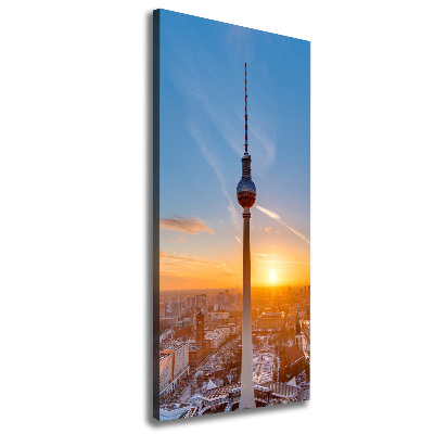 Verticale foto op canvas TV-toren