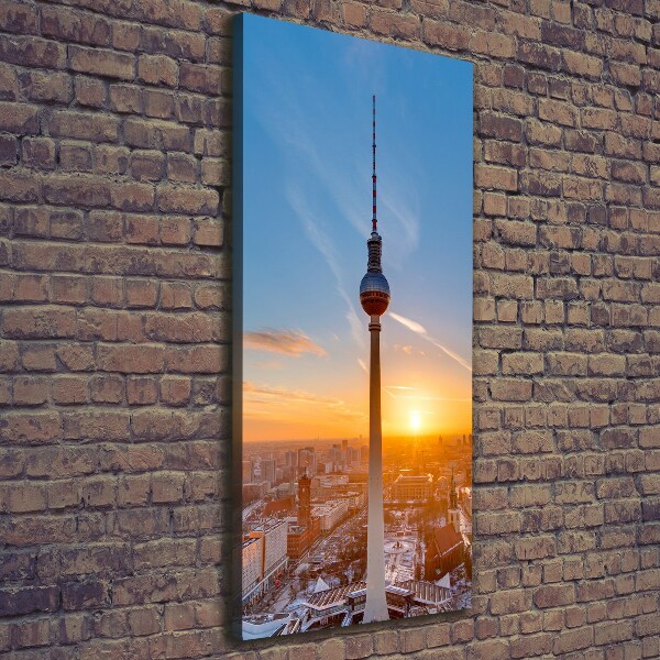 Verticale foto op canvas TV-toren