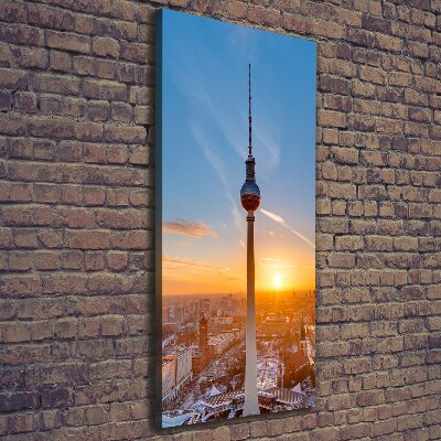 Verticale foto op canvas TV-toren