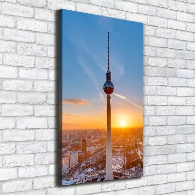 Verticale foto op canvas TV-toren