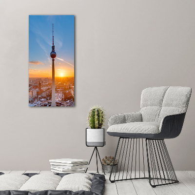 Verticale foto op canvas TV-toren