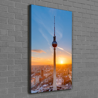 Verticale foto op canvas TV-toren