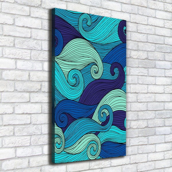 Foto obraz na płótnie pionowy Abstrakcyjne fale