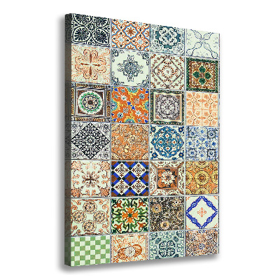 Verticale foto op canvas Keramische tegels