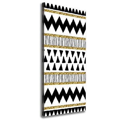 Verticaal schilderij op canvas Etnische achtergrond