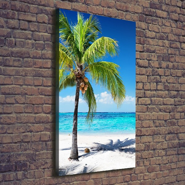 Verticale foto op canvas Tropisch strand