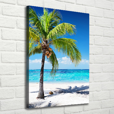 Verticale foto op canvas Tropisch strand