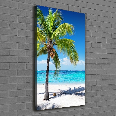 Verticale foto op canvas Tropisch strand