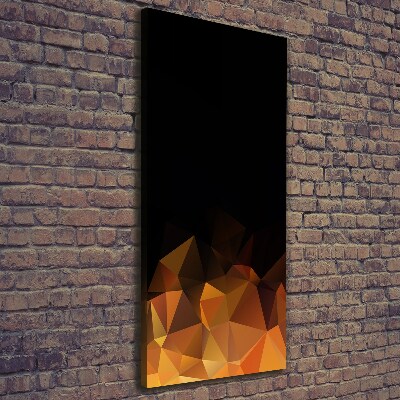 Verticaal schilderij op canvas Abstracte driehoeken