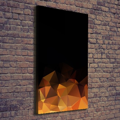 Verticaal schilderij op canvas Abstracte driehoeken