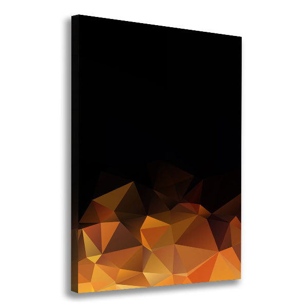 Verticaal schilderij op canvas Abstracte driehoeken