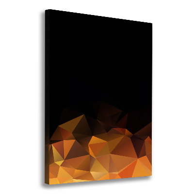 Foto obraz na płótnie pionowy Abstrakcja trójkąty