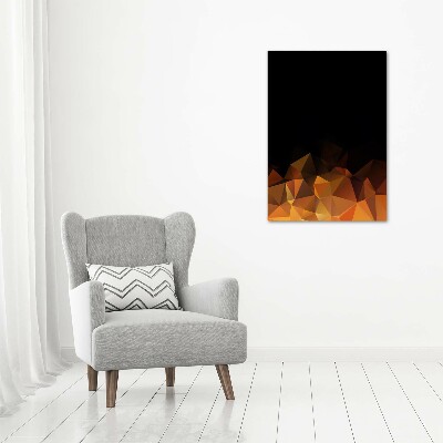 Verticaal schilderij op canvas Abstracte driehoeken