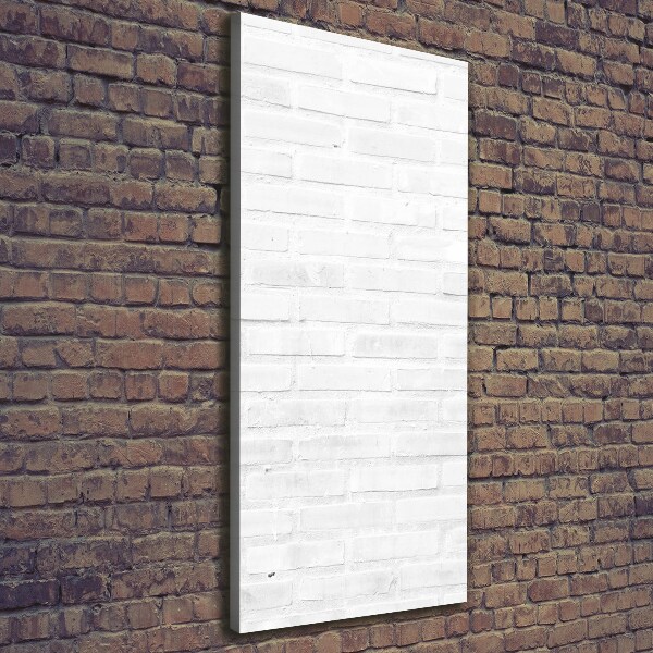 Verticaal canvasschilderij Bakstenen muur