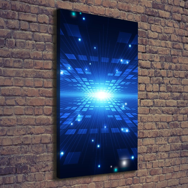 Verticale foto op canvas 3D-achtergrond