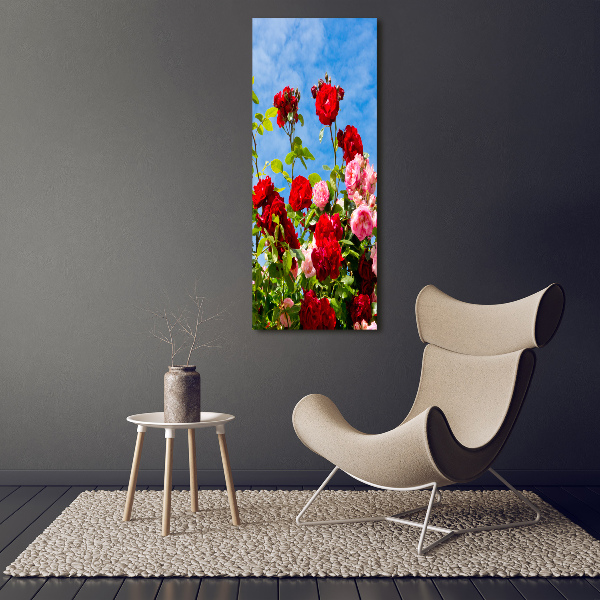 Foto obraz na płótnie do salonu pionowy Dzika róża