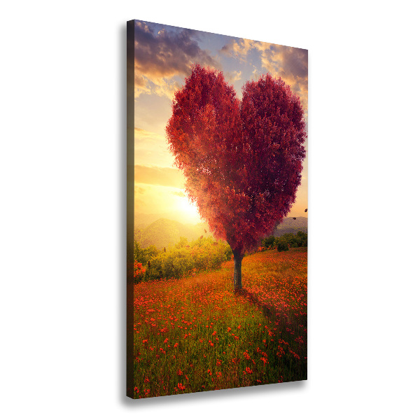 Verticale foto op canvas Hartboom