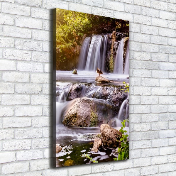 Verticale canvasfoto Waterval