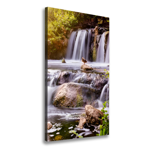 Verticale canvasfoto Waterval