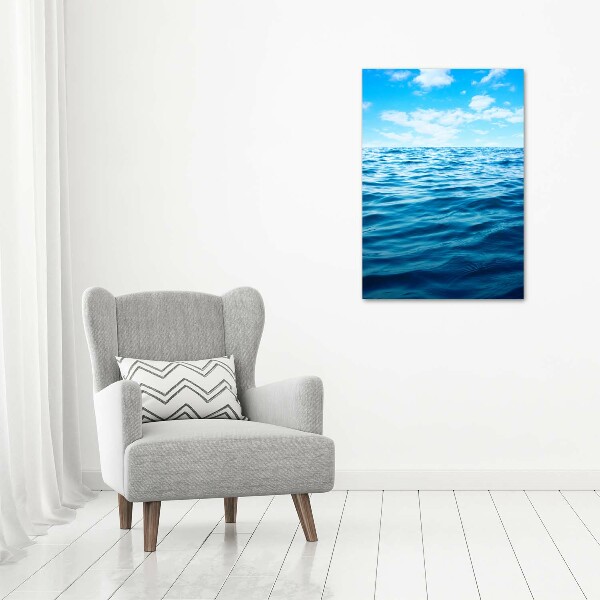 Verticaal canvasschilderij Zeewater