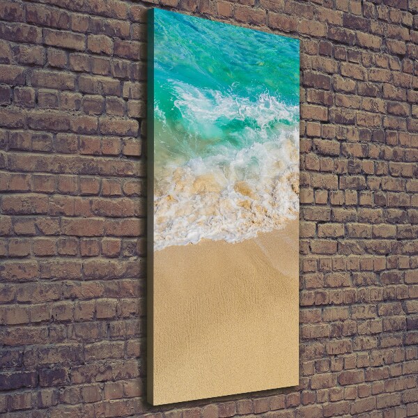 Verticale foto op canvas Strand en zee