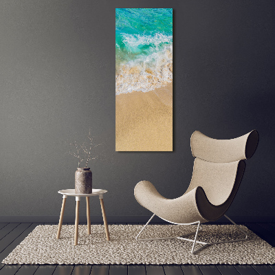 Verticale foto op canvas Strand en zee