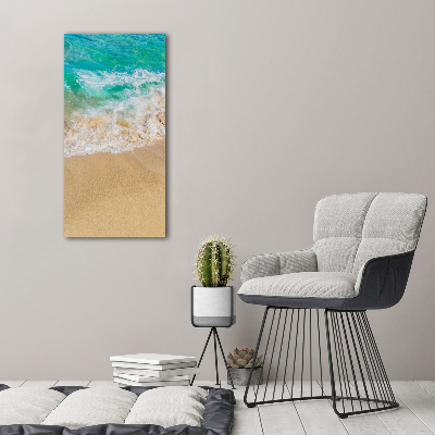 Verticale foto op canvas Strand en zee
