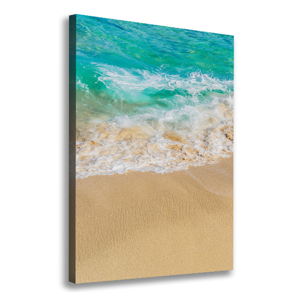 Verticale foto op canvas Strand en zee