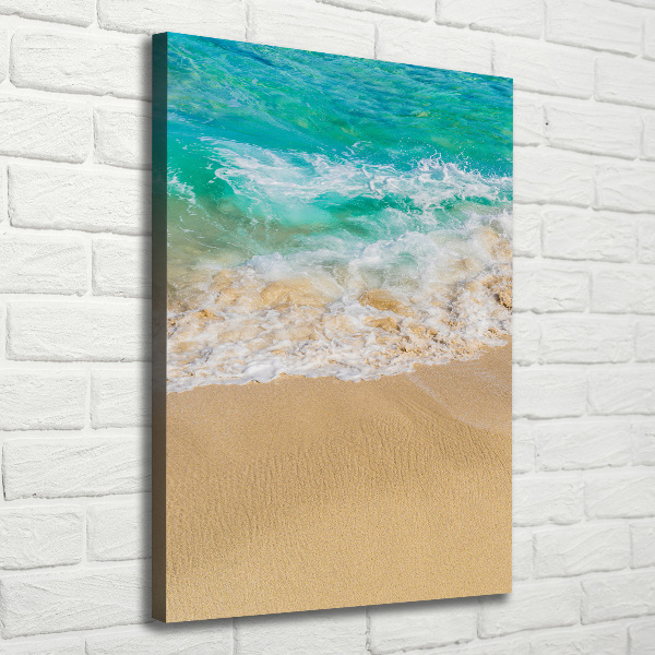 Verticale foto op canvas Strand en zee
