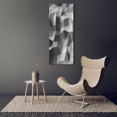Verticaal canvasschilderij Abstracte driehoeken